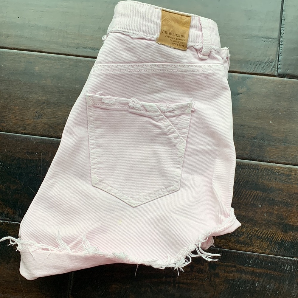 Zara Denim pink shorts -vintage
